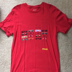 Oakley Frogskins Red Regular Fit Short-Sleeve Tee